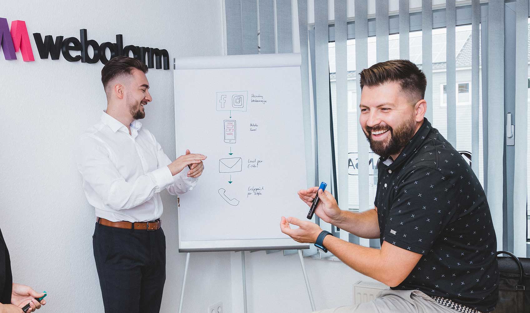 Team von Webalarm in Lüneburg – Mitarbeitergewinnung über Social Media