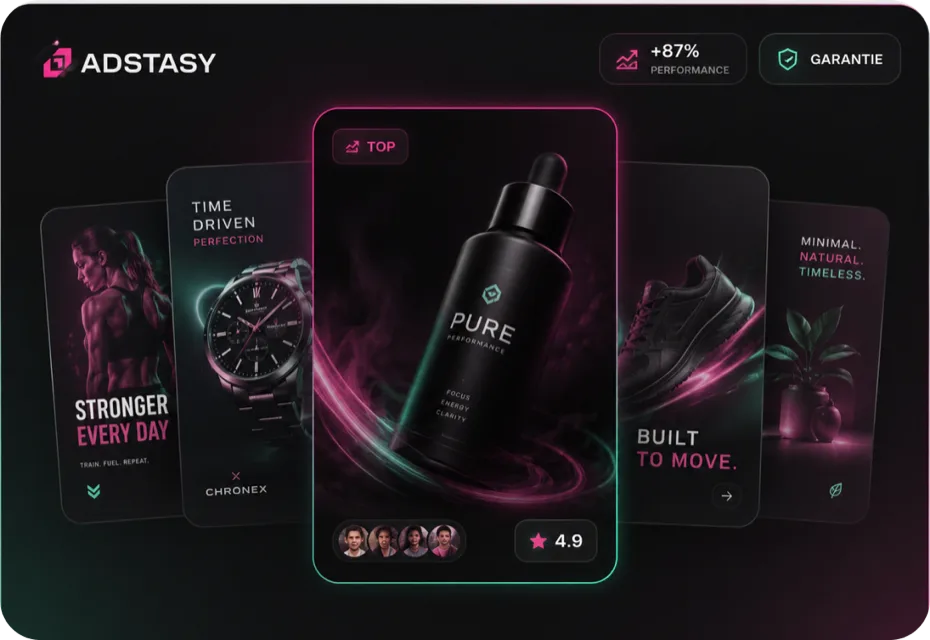 Adstasy — Performance-Creatives für Marken und Agenturen